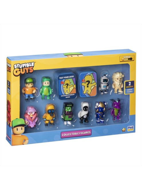 Stumble Guys mini figura csomag, 12 darabos , 2. sorozat