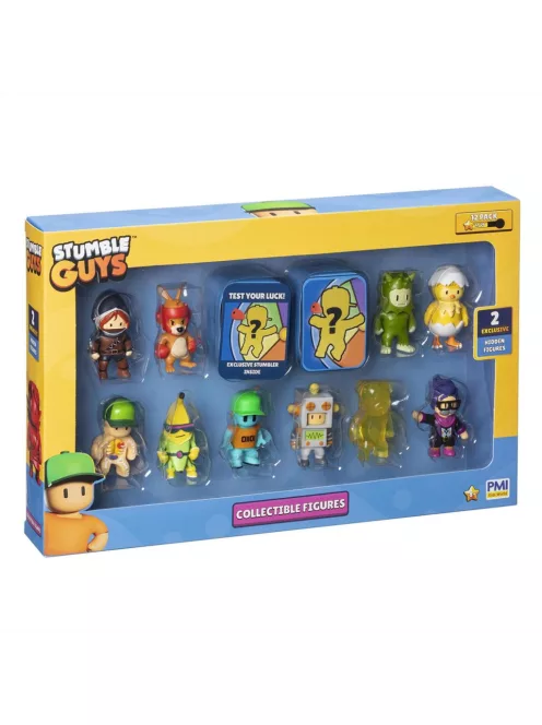 Stumble Guys mini figura csomag, 12 darabos , 2. sorozat