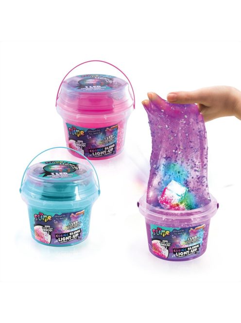 So Slime LED-del világító kozmikuis slime vödörben, többféle