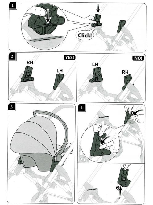 Inglesina Maxi-Cosi adapter Electa babakocsira (2023 és 2024)