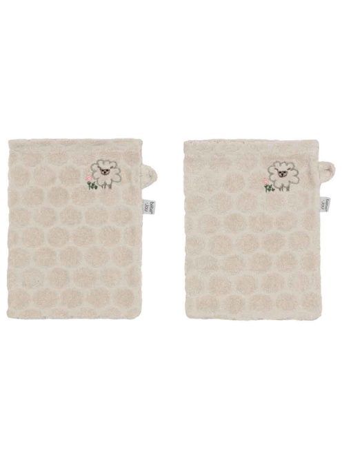 Bébé-Jou Frottír fürdő törlőkendő szett Tiny Sheep 2db