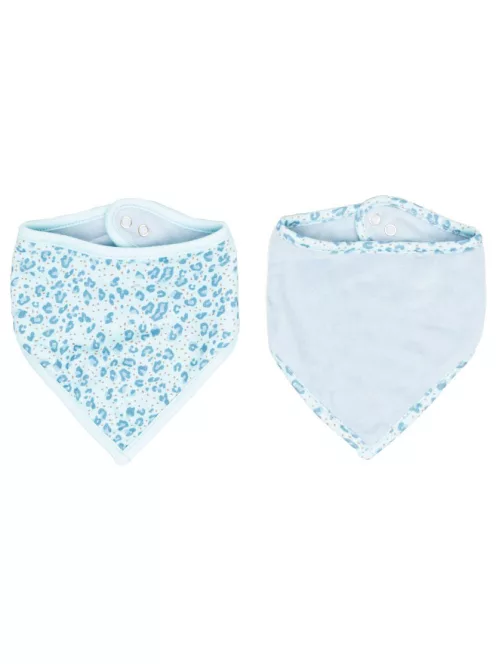 Bébé-jou Bandana nyálkendő 2 db - Leopard Blue