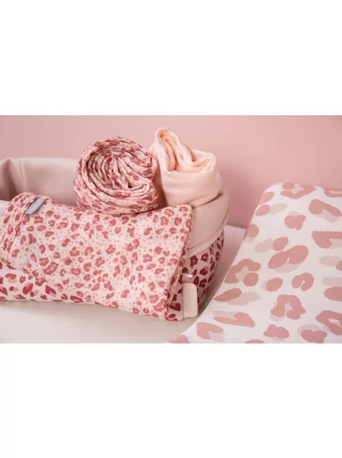 Bébé-Jou Muszlin törlőkendő bambusszal 3db - Leopard Pink