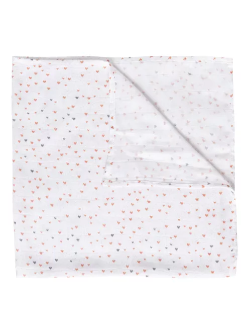 Bébé-Jou Muszlin pelenka 70 x 70 cm szett 3 db - Fabulous Hearts
