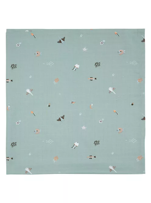 Bébé-Jou Muszlin pelenka 110x110 cm - Ocean Vibes