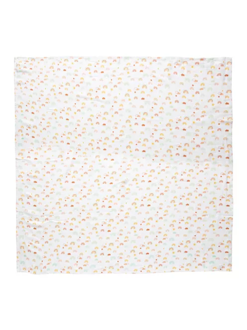 Bébé-Jou Muszlin pelenka 110×110cm - Rainbow Sky