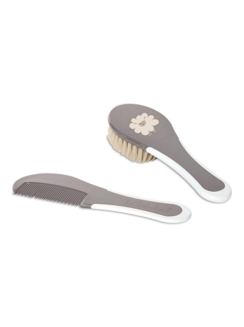 Bébé-Jou Hajkefe és fésű természetes sörtével - Farm Friends