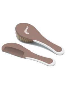   Bébé-Jou Hajkefe és fésű természetes sörtével - Dear Goose