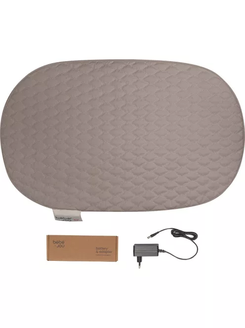 Bébé-Jou Fűtött steppelt pelenkázólap Quilted Waves hullámok - Chalk Brown
