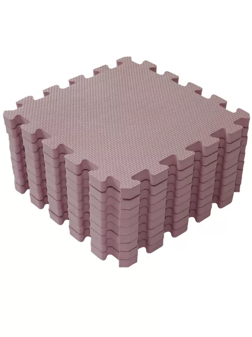 BabyDan Puzzle habszivacs játszószőnyeg 90x90 cm - Dusty Rose