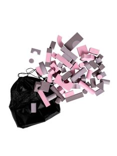   Baby Dan Soft Blocks puha építőkockák, rózsaszín/levendula
