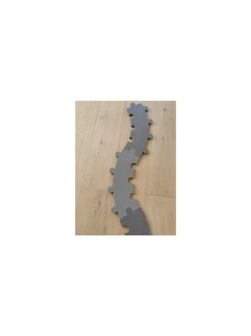 BabyDan Puzzle kerek habszivacs játszószőnyeg 110 cm - Grey