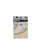 BabyDan Puzzle kerek habszivacs játszószőnyeg 110 cm - Grey
