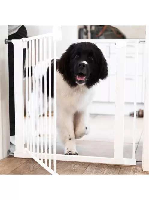 DogSpace Lassie nyomás rögzítő kapu rács kutyáknak 73-80cm - fehér