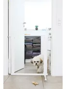 DogSpace Lassie nyomás rögzítő kapu rács kutyáknak 73-80cm - fehér
