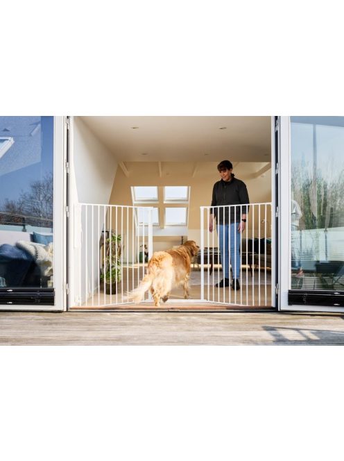 DogSpace Rocky L extra magas (105cm) kutya térkorlát - fehér