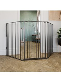   DogSpace Rocky L extra magas (105cm) kutya térkorlát - fekete