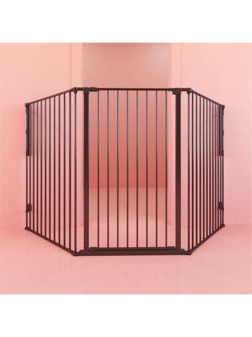 DogSpace Rocky L extra magas (105cm) kutya térkorlát - fekete