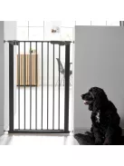 DogSpace Bonie extra magas kutya korlát 105 cm fém - fekete
