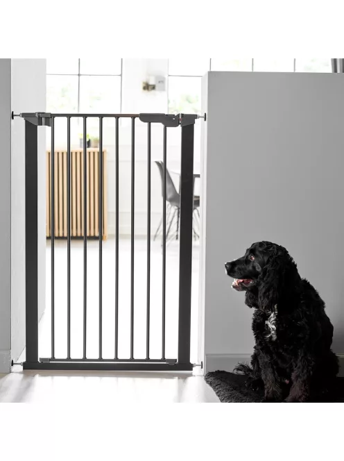 DogSpace Bonie extra magas kutya korlát 105 cm fém - fekete