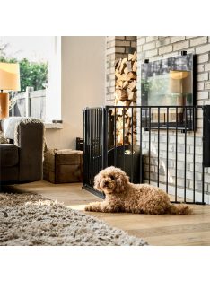DogSpace Max L kutyatér korlát fém - fekete