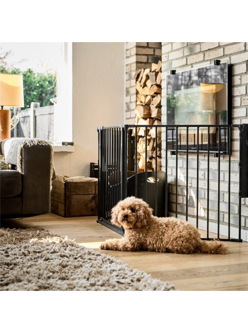 DogSpace Max L kutyatér korlát fém - fekete