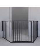 DogSpace Max L kutyatér korlát fém - fekete