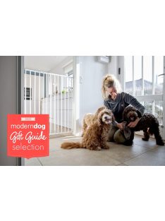   DogSpace Charlie extra magas kapu 62-107cm csavarozható - fehér fém