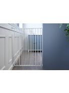 DogSpace Charlie extra magas kapu 62-107cm csavarozható - fehér fém