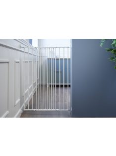   DogSpace Charlie extra magas kapu 62-107cm csavarozható - fehér fém