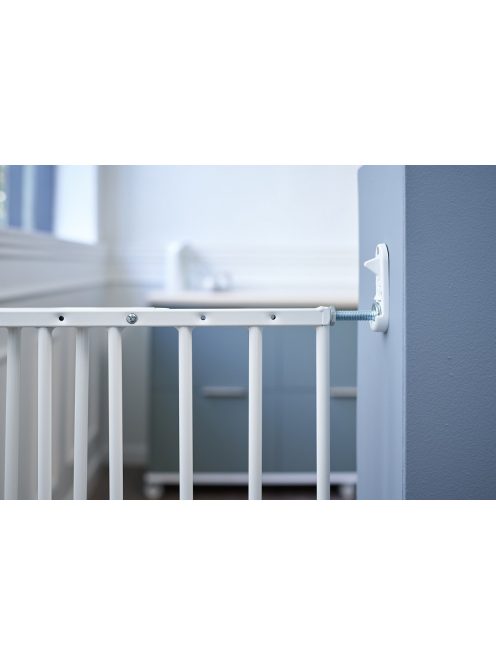 DogSpace Charlie extra magas kapu 62-107cm csavarozható - fehér fém