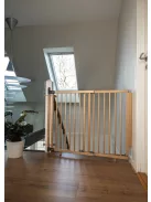 BabyDan Mona magas fa biztonsági rács rögzítőkapcsokkal korláthoz 74,5-114 cm, m.81cm