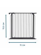 BabyDan Ajtónyitós modul CombiFit/Carl rácsokhoz 72 cm - fekete