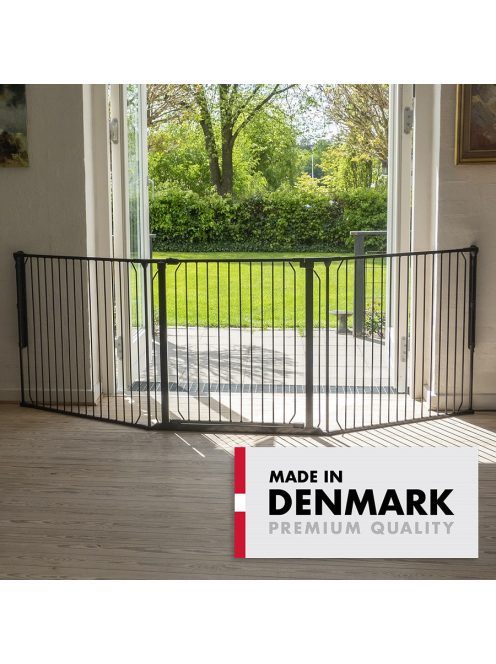 BabyDan Univerzális térkorlát Carl X Wide - fekete