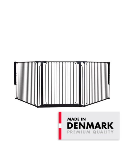 BabyDan Univerzális térkorlát Carl X Wide - fekete