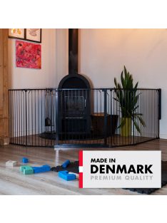 BabyDan Univerzális térkorlát Carl XX Wide - fekete