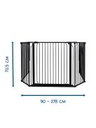 BabyDan Univerzális térkorlát Carl XX Wide - fekete