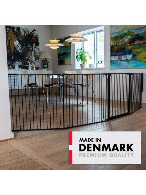 BabyDan Univerzális térkorlát Carl XXX Wide - fekete