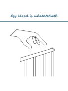 BabyDan Univerzális térkorlát Carl XXX Wide - fekete