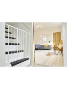 BabyDan Emma ajtórács 56,5-81,5 cm csavarozható - fehér fém