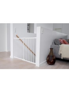   Baby Dan Flexi Fit fehér fém biztonsági ajtórács, csavaros, 67-105,5 cm