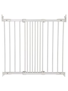   Baby Dan Flexi Fit fehér fém biztonsági ajtórács, csavaros, 67-105,5 cm