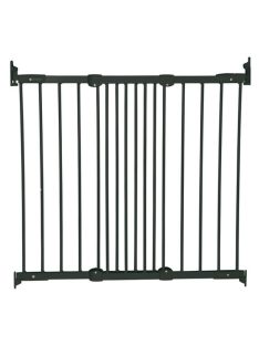   Baby Dan Flexi Fit fekete fém biztonsági ajtórács, csavaros, 67-105,5 cm