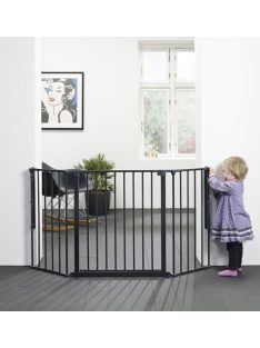Baby Dan Flex M térkorlát, 90-140 cm, fekete
