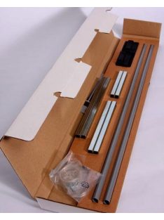   Baby Dan Premier fém toldalék, ezüst/fekete vasalat, 2 db, 7 cm/db