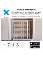 Baby Dan Védőrács Maja 2 toldattal 74-80 cm - white