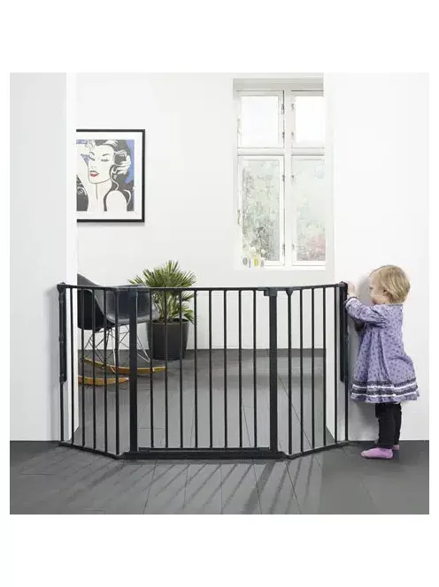 BabyDan Supreme Olaf fekete térkorlát, 90-140 cm