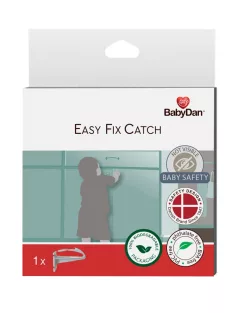   BabyDan Easy Fix Catch, univerzális zár fiókhoz és szekrényajtóhoz, BIO, 1 db