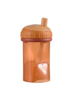 Difrax Pohár szívószállal 250 ml - téglapiros