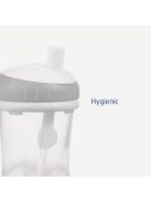 Difrax Pohár szívószállal 250 ml - téglapiros